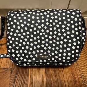 Kate Spade Black and White Dotted Crossbody Bag